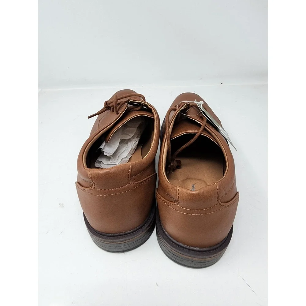 Goodfellow & Co Leo Mens Brown Memory Foam Derby Dress Shoes Size 11.5‎ NWT